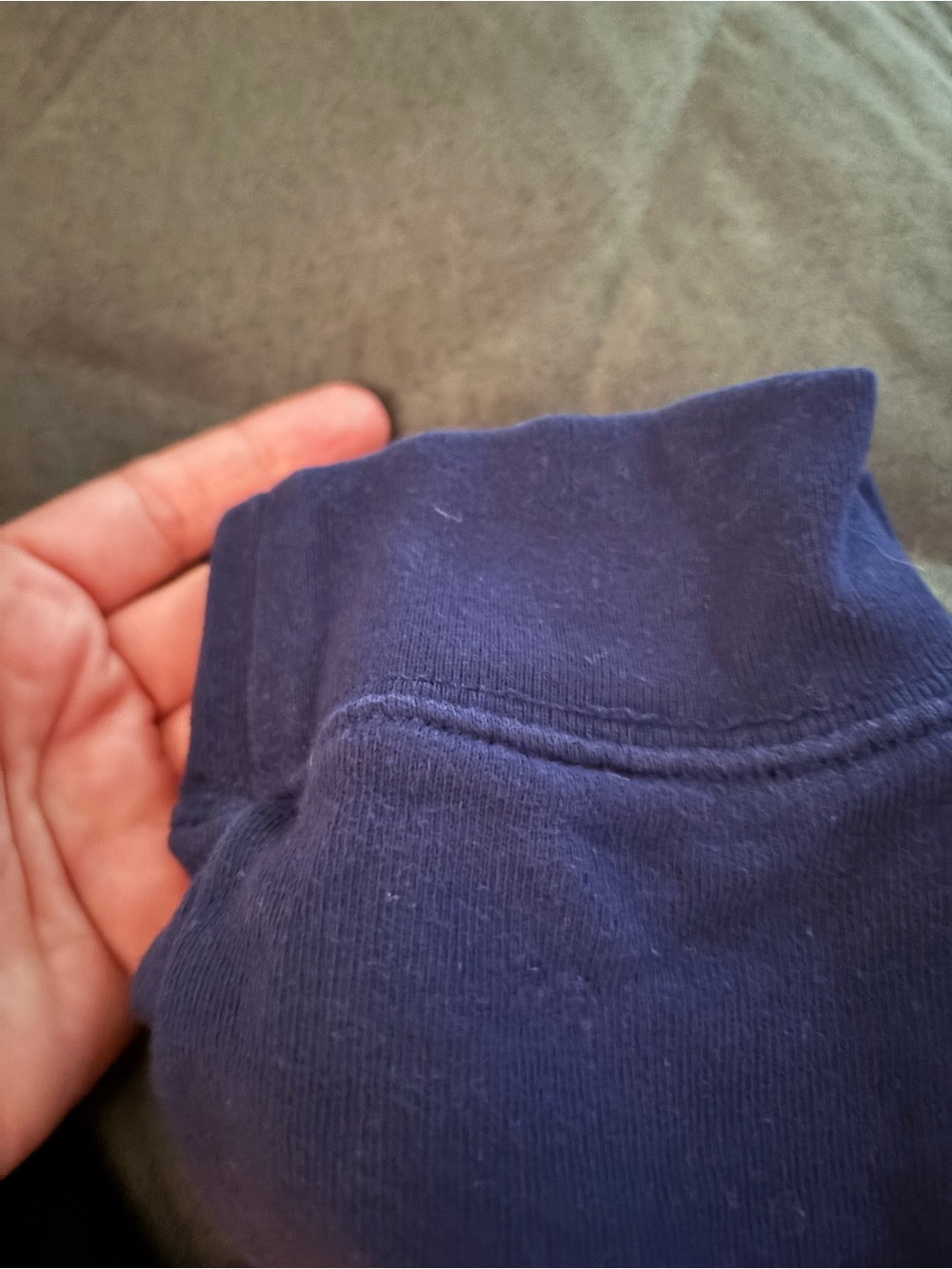 Polo by Ralph Lauren greenCrewneck Sweatshirt with navy joggers - Picture 3 of 12